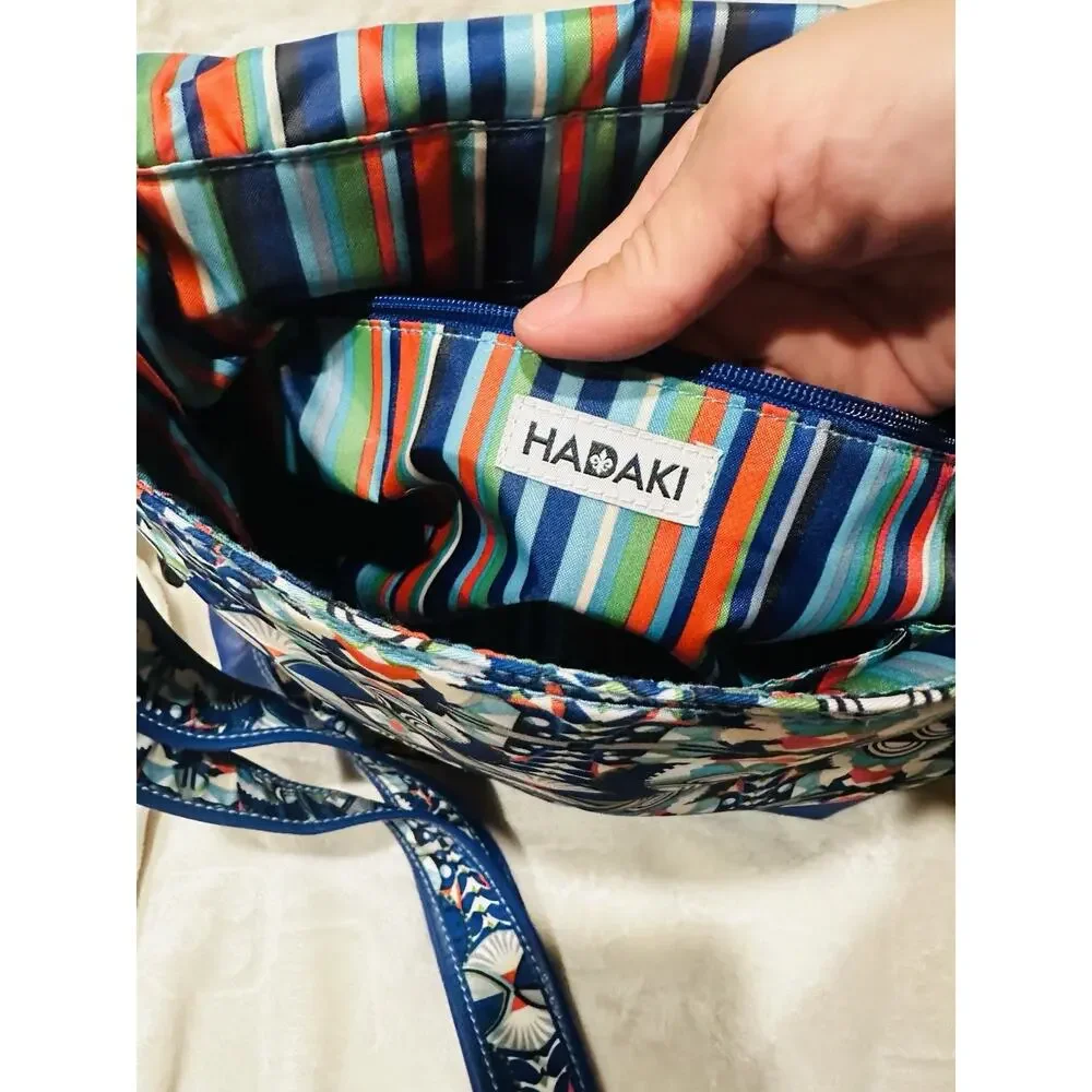 Hadaki Kiko Saddle Bag Over The Shoulder Blue Travel Beach Resort